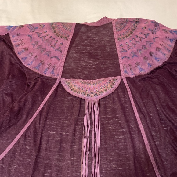 Incredible linen and leather jacket. Made in Italy. Stunning details. - Picture 11 of 12